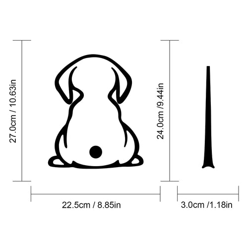 Cartoon cat design car wiper shadow decal sticker for rear window in multiple colour options
