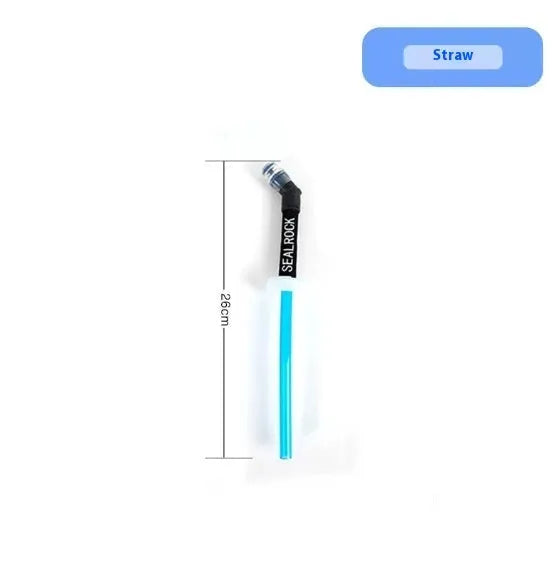 Plastic portable straw for mountain climbing and biking off-road hydration