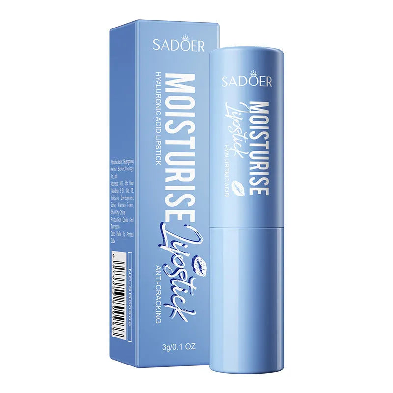 Anti-chapped lip moisturising stick in packaging showing flavour variant options.