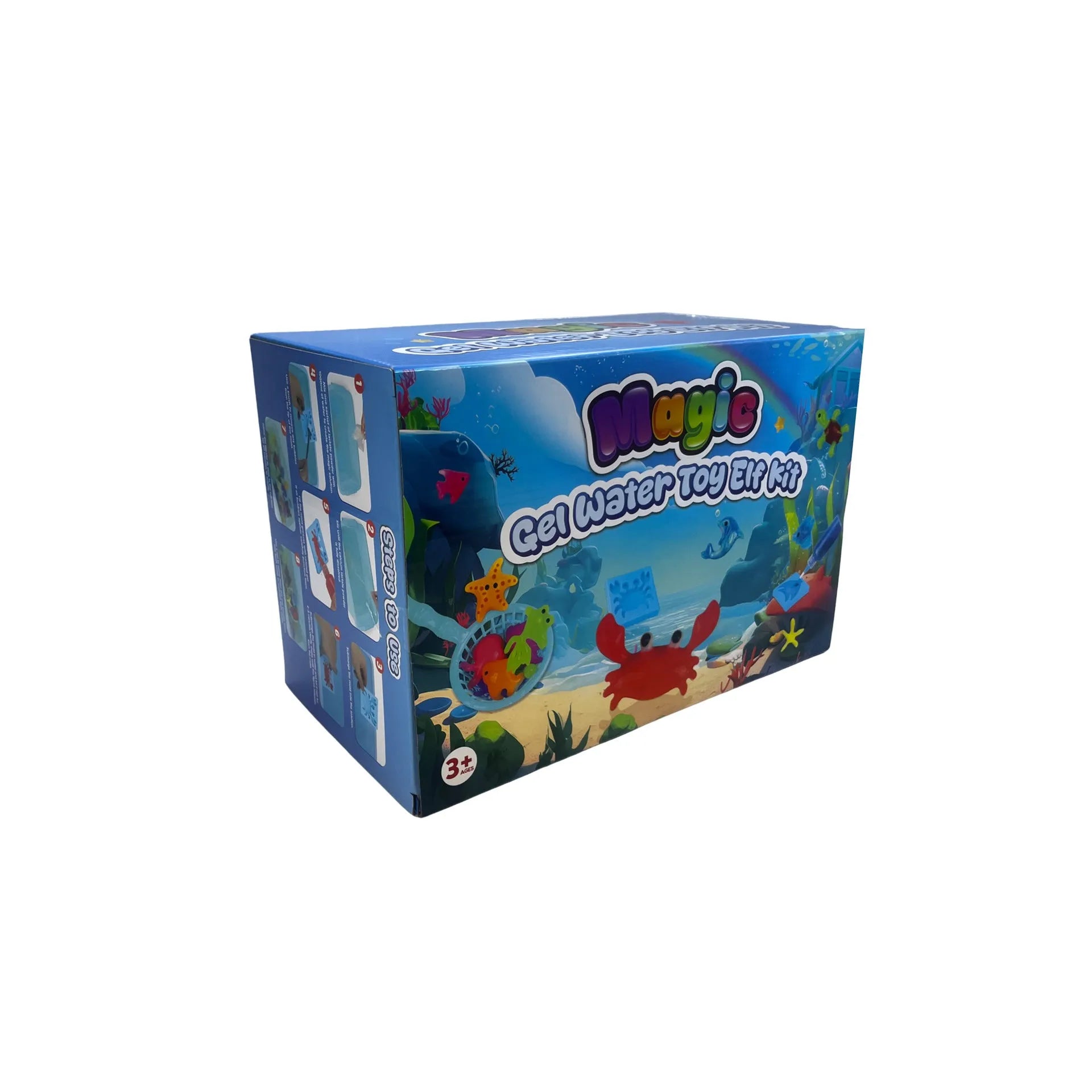 Crystal pet magic set with 20 bottles of materials in a cartoon suitcase