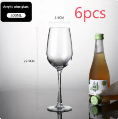 Clear PC acrylic party catering bottle for milk tea and red wine, 300ml or 550ml capacity.