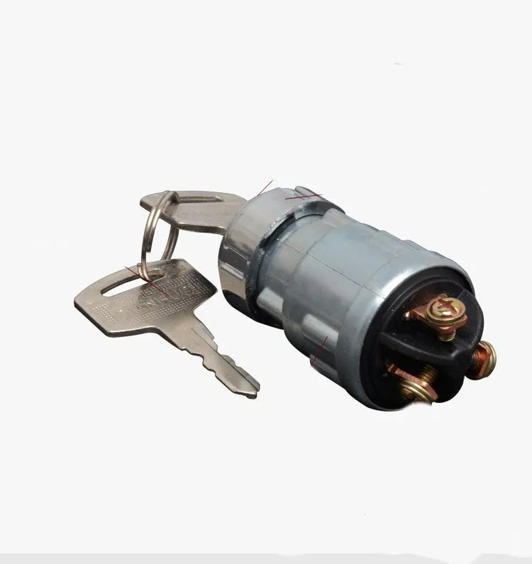 Copper ignition switch with key for trucks and forklifts, JK423 model options