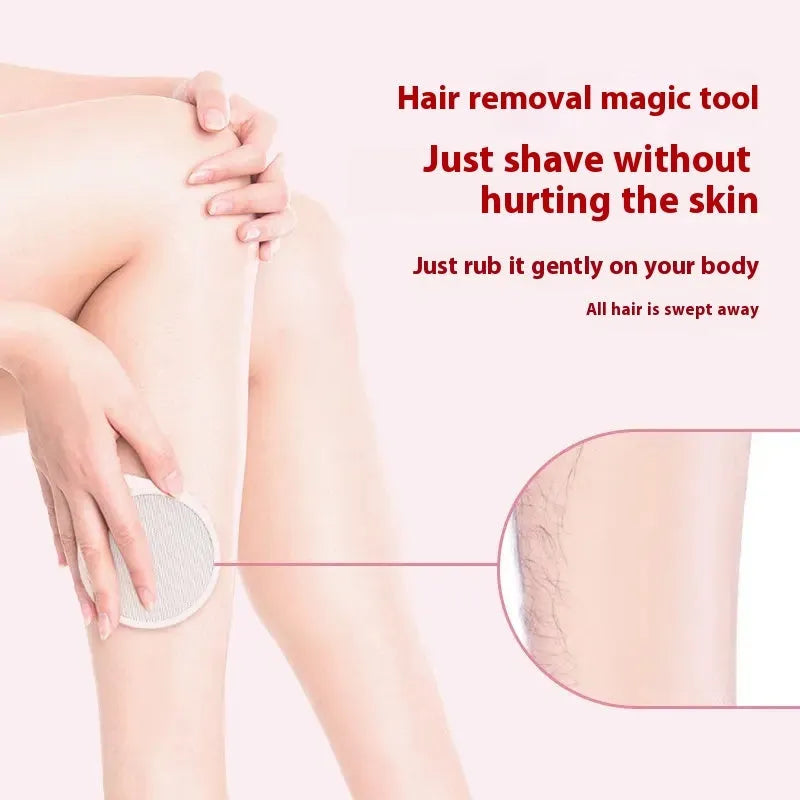 2-in-1 nano glass epilator and dead skin remover foot grinder device in plastic construction