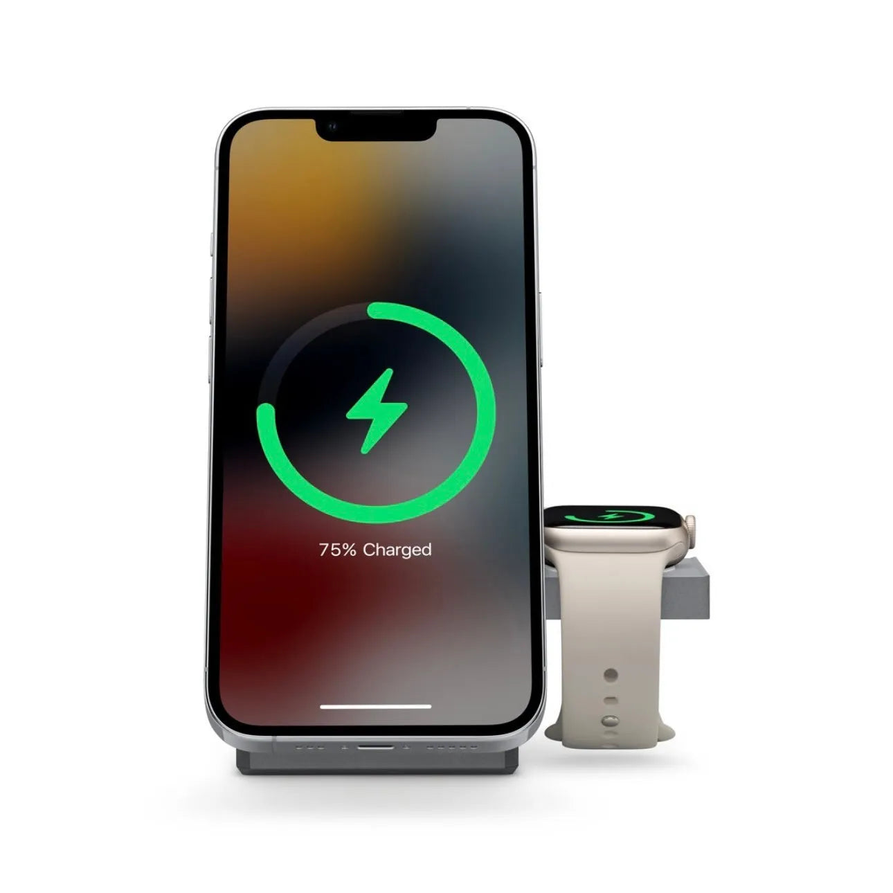 Foldable magnetic suction 3-in-1 wireless charger for iPhone, Apple Watch, and AirPods with LED indicator