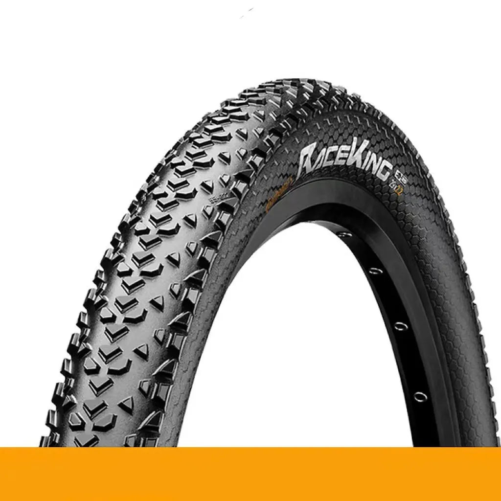 Mountain bicycle tyre showing tread, available in folding or steel wire bead for 26, 27.5 and 29-inch wheels