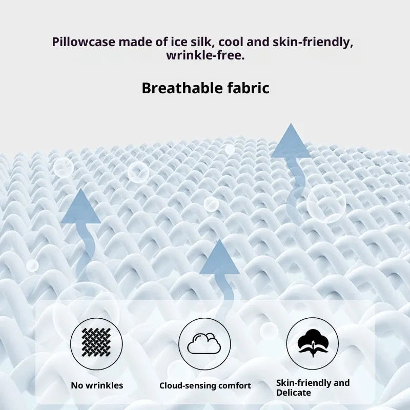 Memory foam butterfly pillow slow rebound in volcanic ash 62x42x11/13cm for neck support