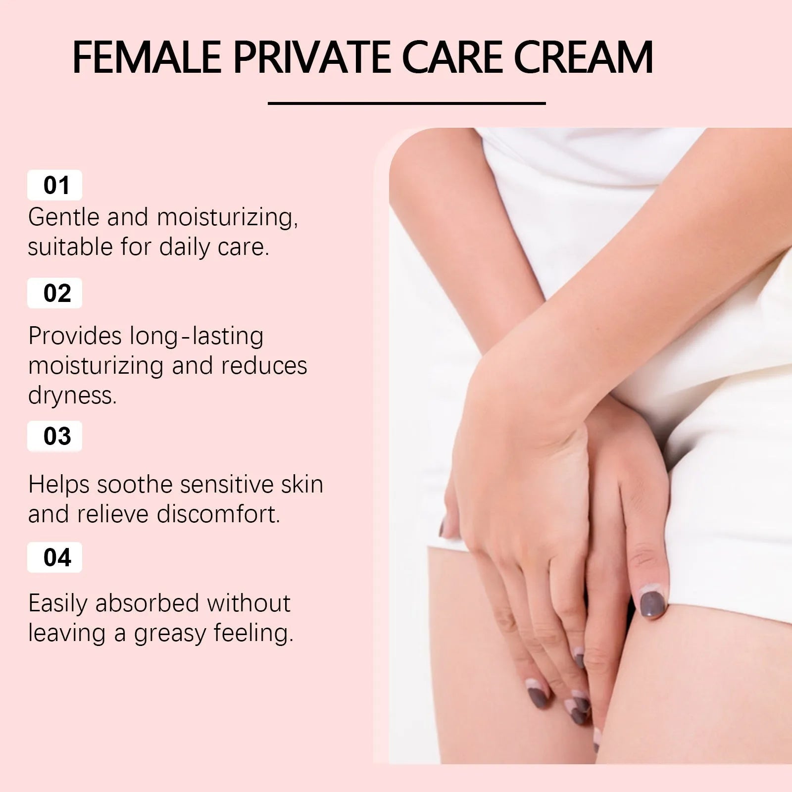50g moisturising cream container for dry skin with water, glycerol and botanical extracts