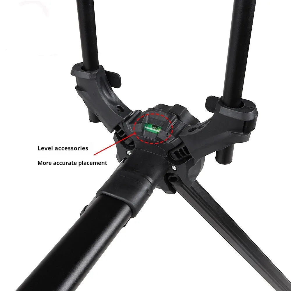 Aluminium alloy fishing rod bracket RP186-3 for quick portable installation