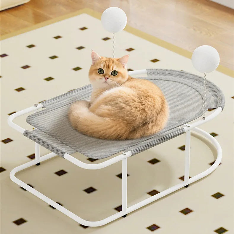 Large grey fabric breathable kennel for cats and puppies