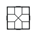 Plastic paving mould for DIY concrete garden path, available in multiple sizes and styles
