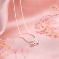 925 silver cherry necklace with snake bone chain, adjustable 21-50 cm length, Korean style fruit pendant