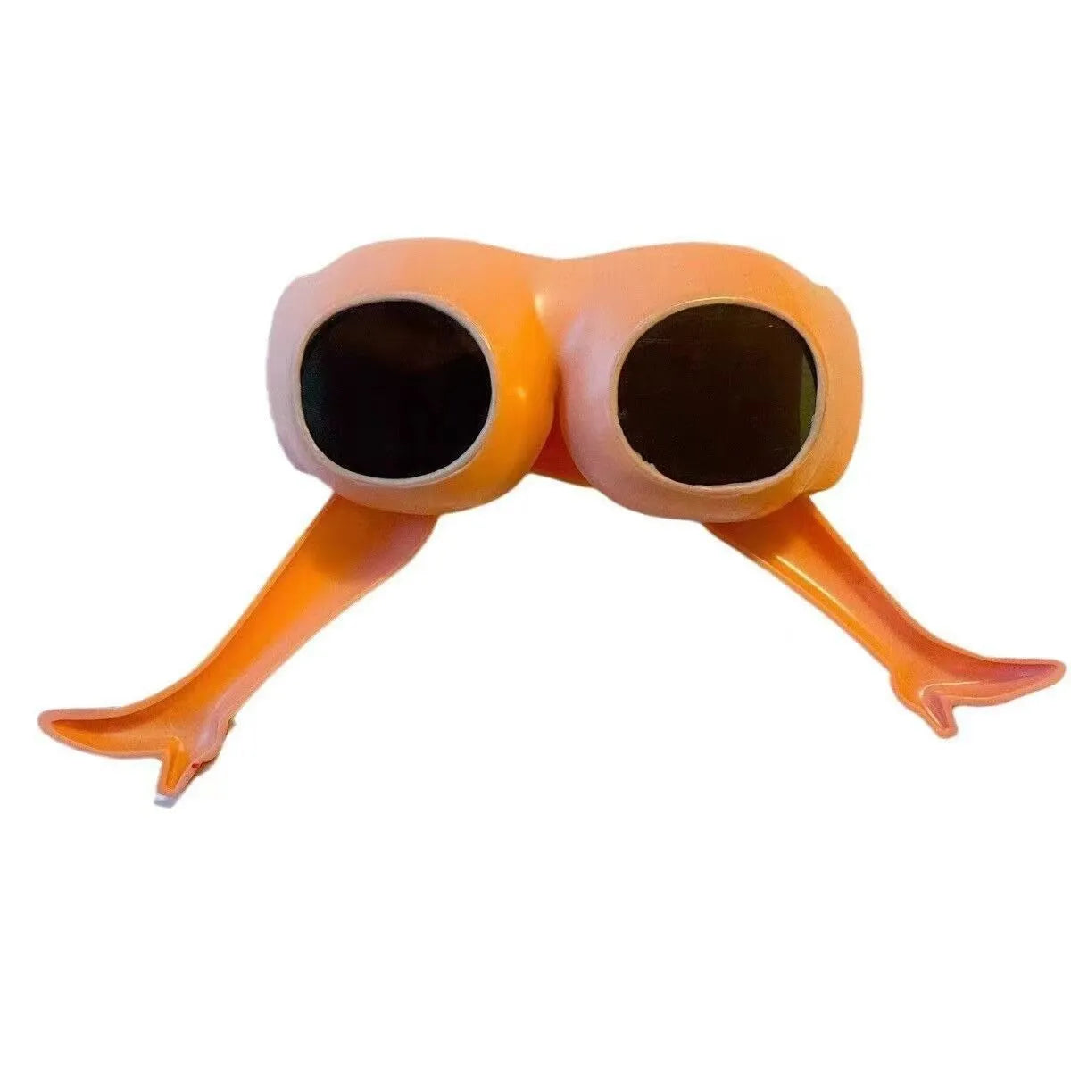 Orange personality leg hip sunglasses with plastic frames for sun protection