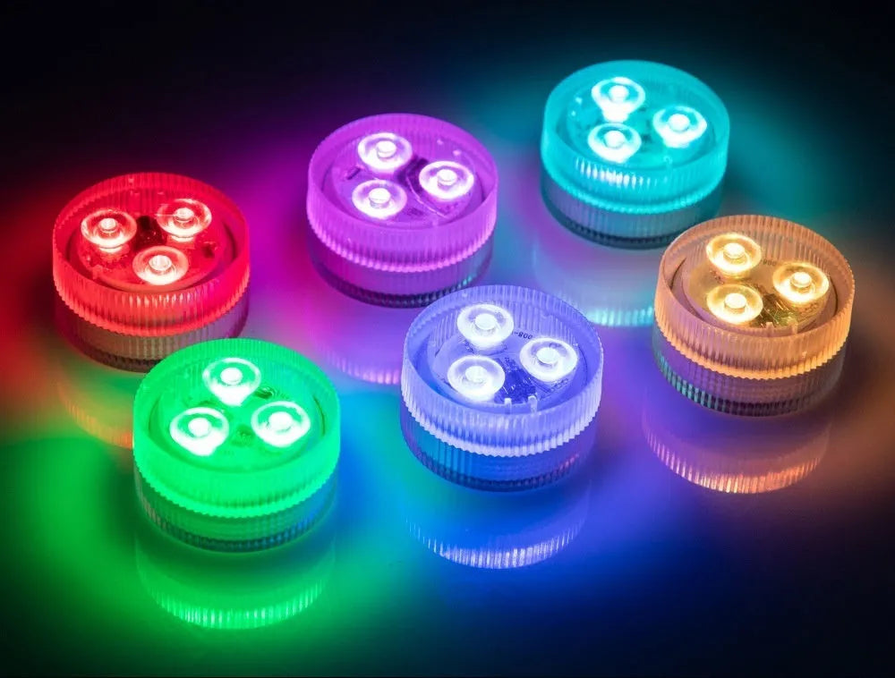 LED waterproof remote control diving light for fish tank with plastic shell