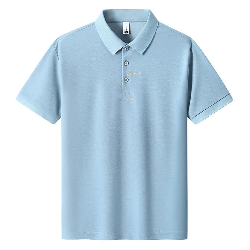 Men's cotton loose fit t-shirt with letter pattern in khaki colour showing short sleeves and casual design