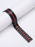 Stainless steel metal watch band for Samsung Galaxy Watch showing colour options on a watch case