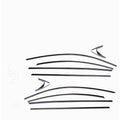 Black titanium stainless steel window trim strip for window moulding applications