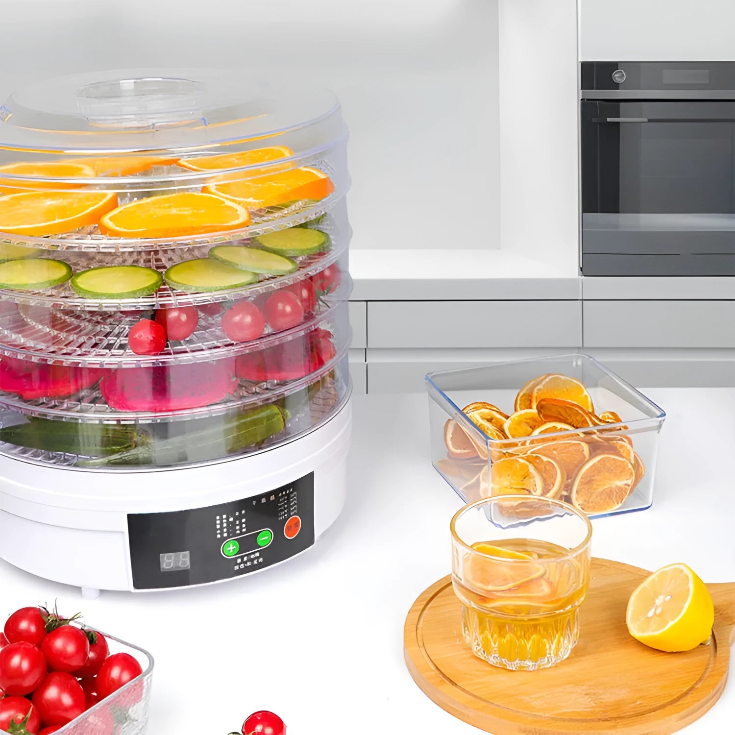 Five-layer household fruit dehydrator food dryer with UK plug