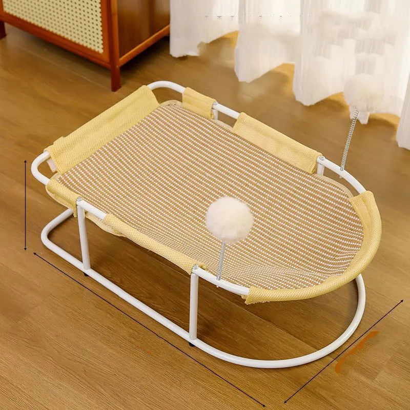 Large grey fabric breathable kennel for cats and puppies