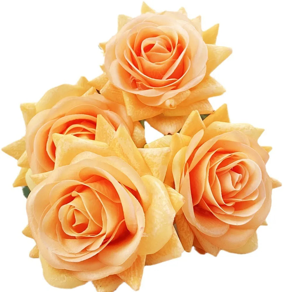 Silk touch artificial rose flower with 42cm length and 8.5cm flower head in multiple colour options