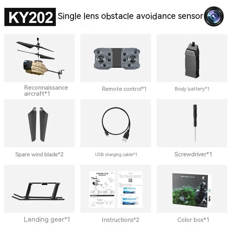 Heifeng reconnaissance UAV helicopter drone with obstacle avoidance features and remote control