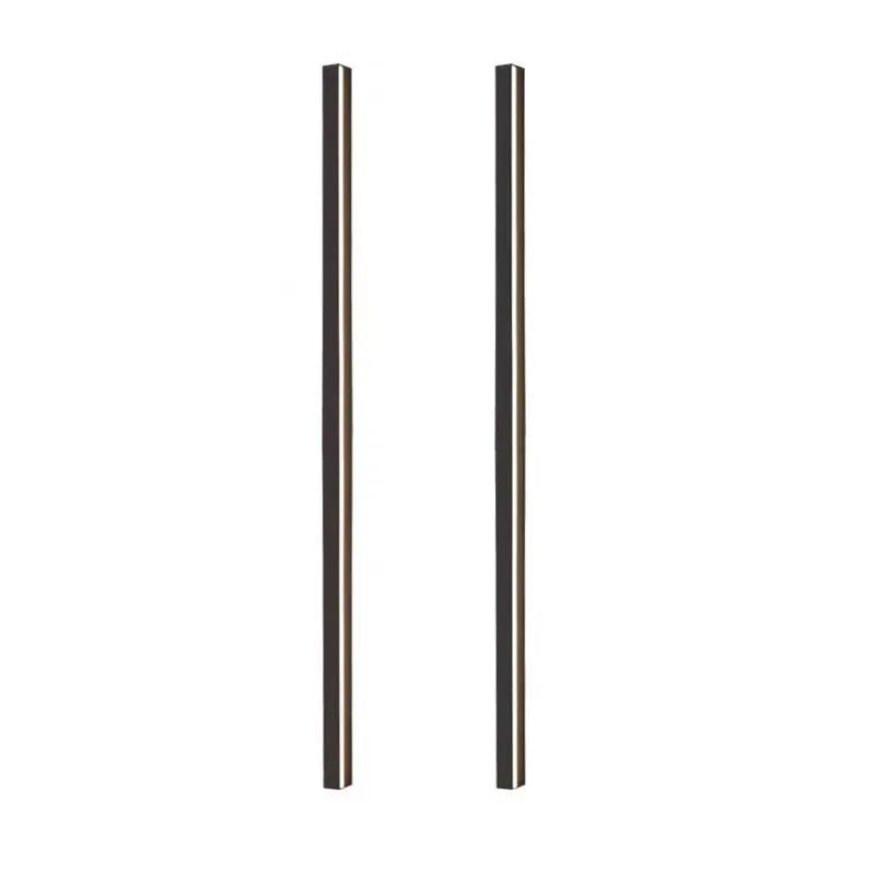 80cm long black aluminium LED wall light with a slotted-free design and touch control for three light colours.
