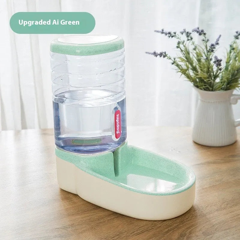 Large 3.8L automatic pet water fountain for cats and dogs in grey, blue, pink, or green colour