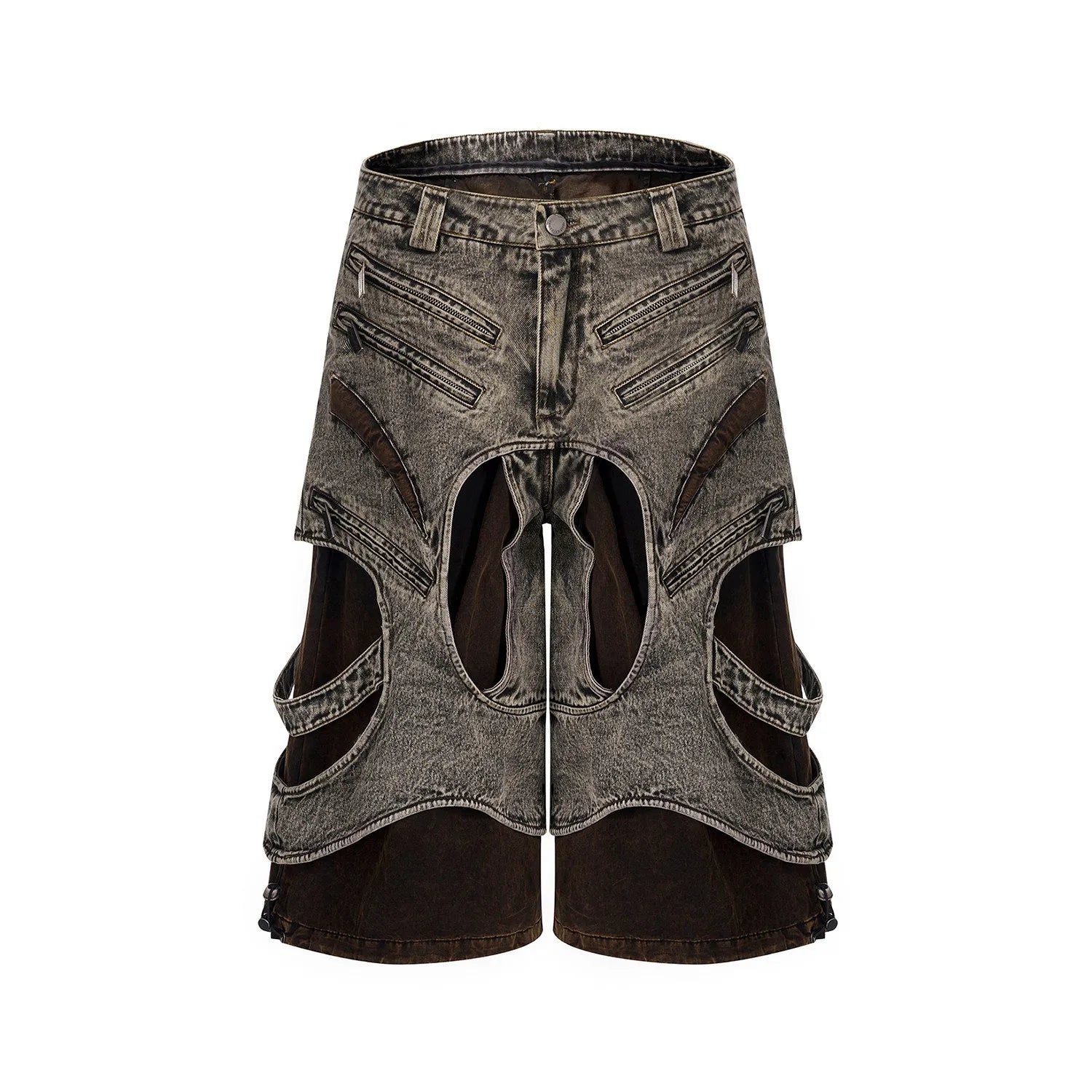 Men's splicing denim vest jacket with zipper front and sleeveless summer design