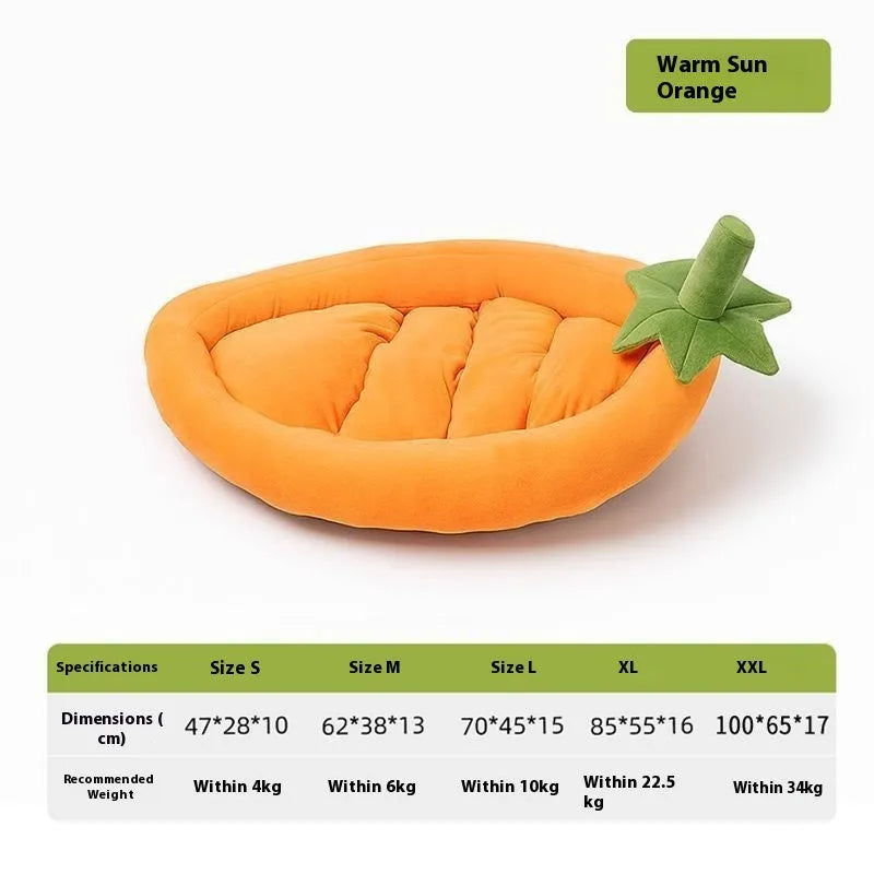 Removable washable dog mat in five sizes with orange, purple, brown, or grey cloth cover
