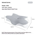Memory foam butterfly pillow slow rebound in volcanic ash 62x42x11/13cm for neck support