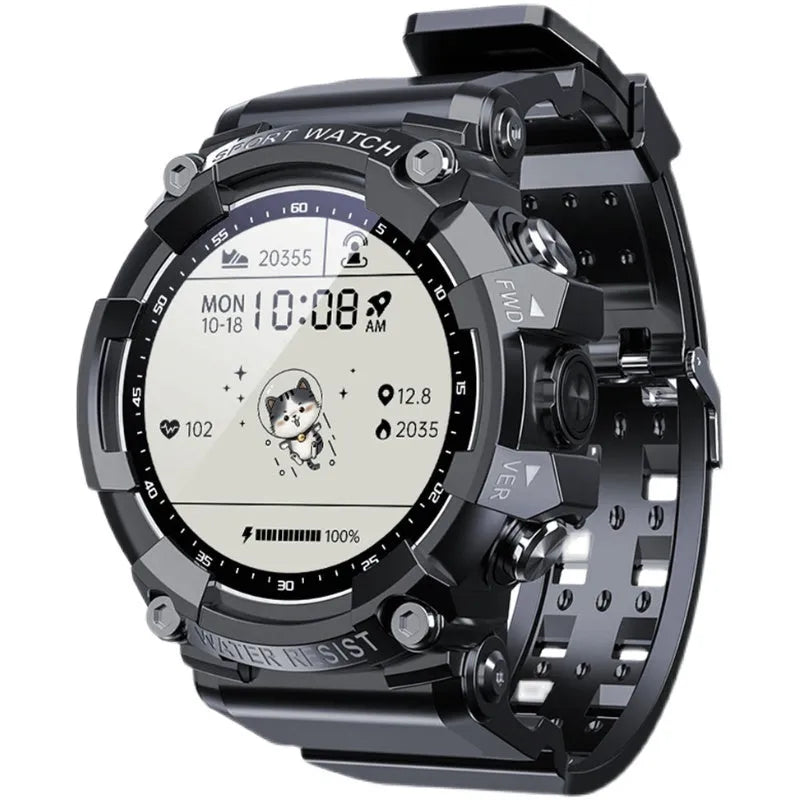 ATTACK 3 IP67 waterproof Bluetooth sports smart watch in black, white, or pink on a TPU strap.