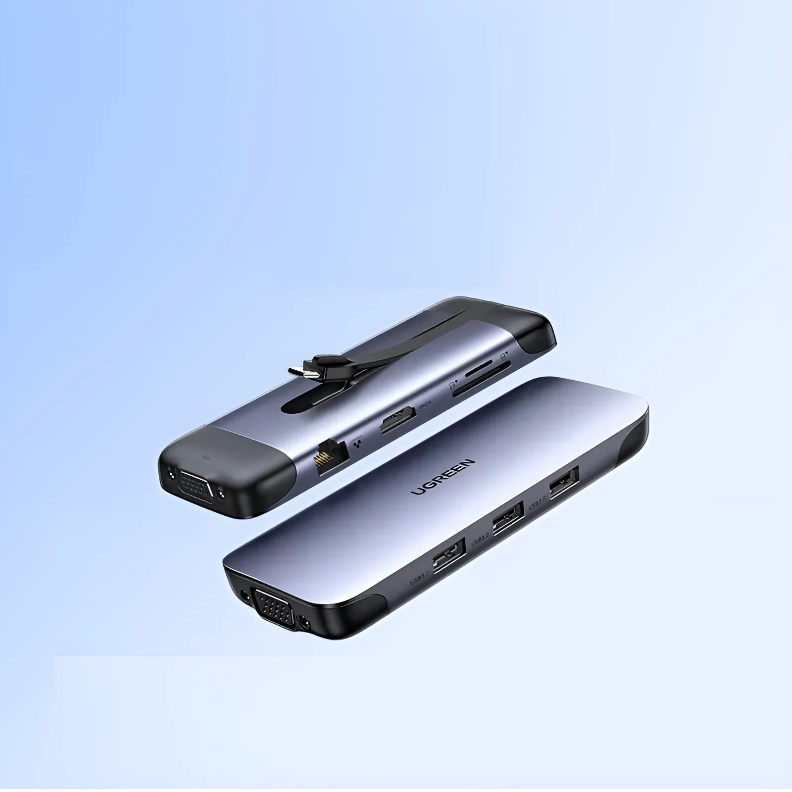 USB expansion hub adapter with HDMI, Power Delivery and multiple USB 3.0 ports