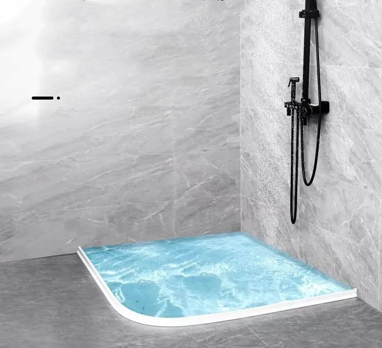 Flexible TPE bathroom waterproof strip in black colour for shower room floor sealing