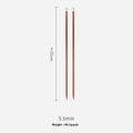 Set of aluminium crochet hooks with silicone grips showing various sizes from 2.0mm to 10.0mm.