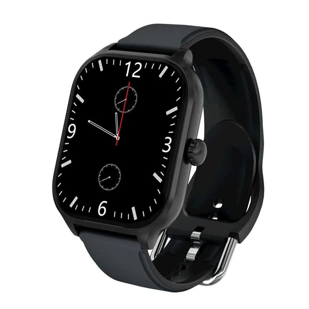 H9 Smart Watch with Bluetooth calling and health monitoring in black colour