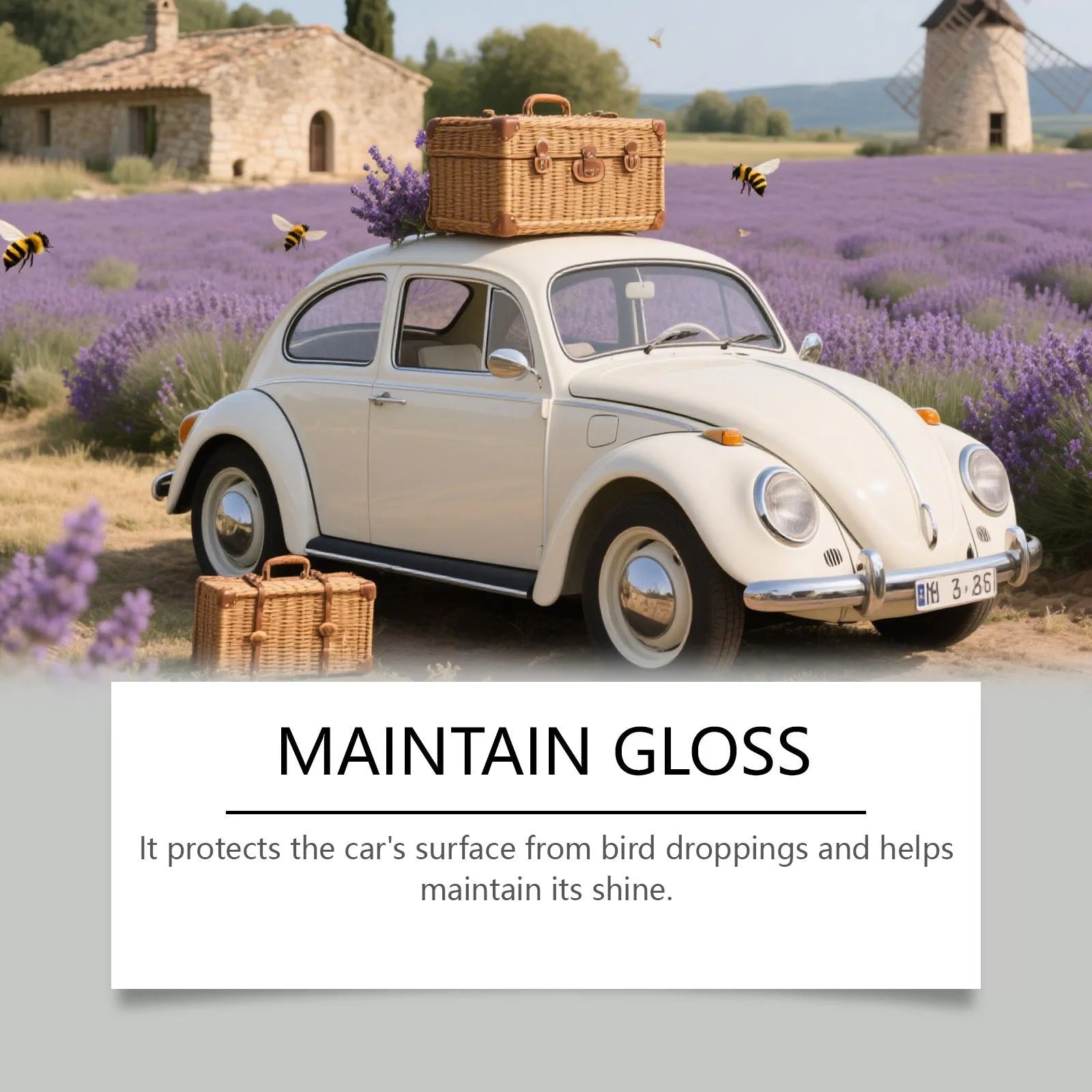 Ceramic coating spray 120ml bottle with anti-fading protective formula