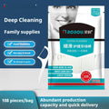 Dental floss with independent packaging in plastic material showing 100 single pack option