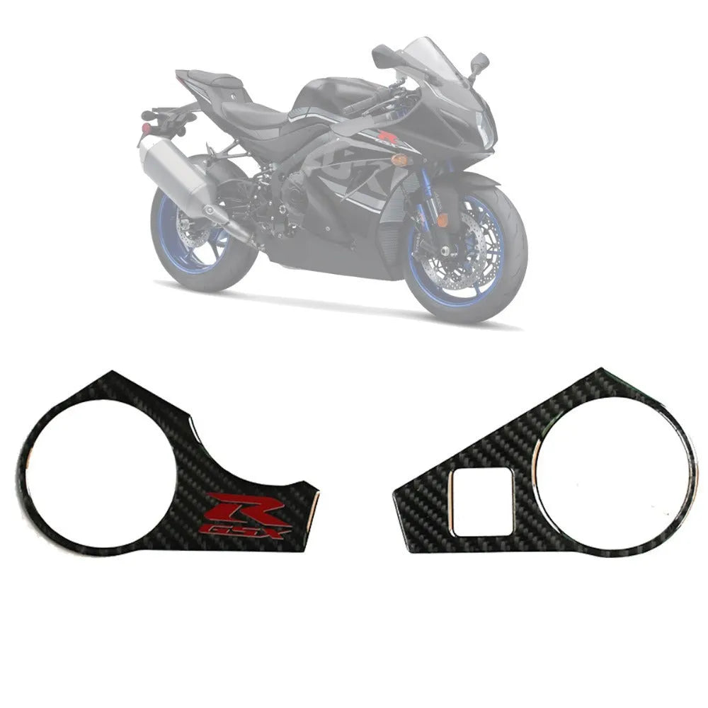 Black carbon fibre pattern adhesive sticker for SUZUKI GSXR1000 L1 upper fairing plate