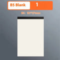 Writing pads in A4 A5 B5 sizes with 80 sheets, available in lines grid or blank page styles