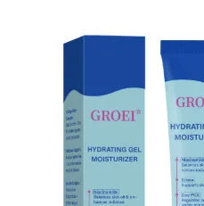 Tube of 50ml moisturising facial gel with hyaluronic acid for hydration.
