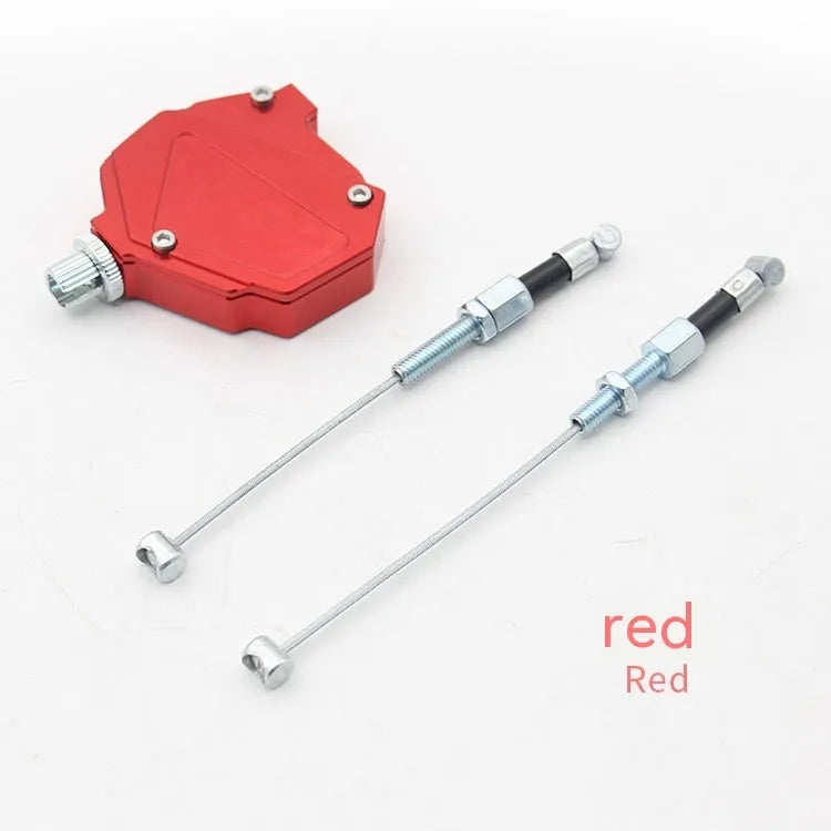 Motorcycle clutch labour-saving aid modification box in aluminium alloy, shown with colour options.