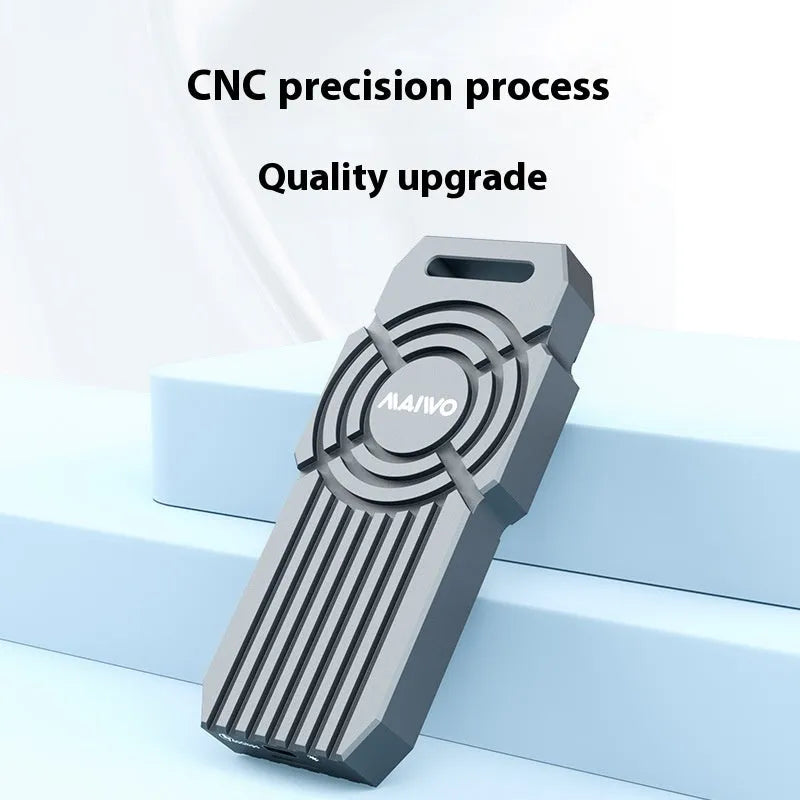 USB4 hard disk box for NVMe M.2 solid state drives with aluminium alloy enclosure