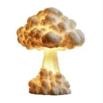 Atomic bomb explosion mushroom cloud shaped decorative table lamp with USB cable