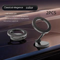 All-metal foldable magnetic car phone mount for dashboard in Qian colour.