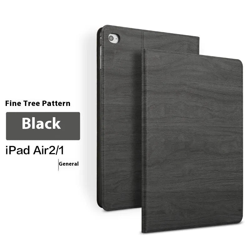 Sapphire blue imitation leather protective bracket cover for Apple iPad on a table