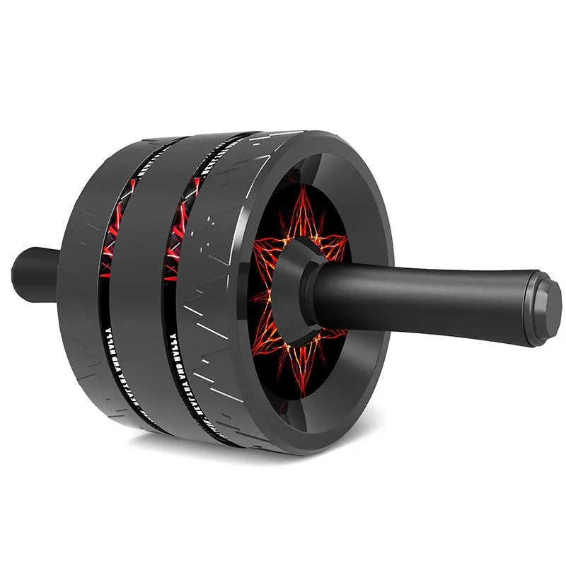 Abdominal wheel fitness equipment in flame red colour for core workouts and belly shaping exercises