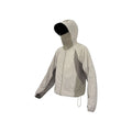 Mesh-stitched sun protective clothing in desert brown, thin nylon fabric for UV protection.