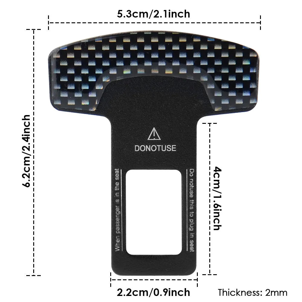 Lock tongue buckle key chain bottle opener with frosted carbon fibre finish on aluminium alloy