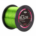 Seaknight 1000 M fishing line spool showing multiple colour options and diameter sizes for angling.