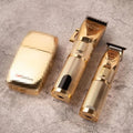 Gold cordless hair clipper Model 2880 with dual-power function and 25W motor