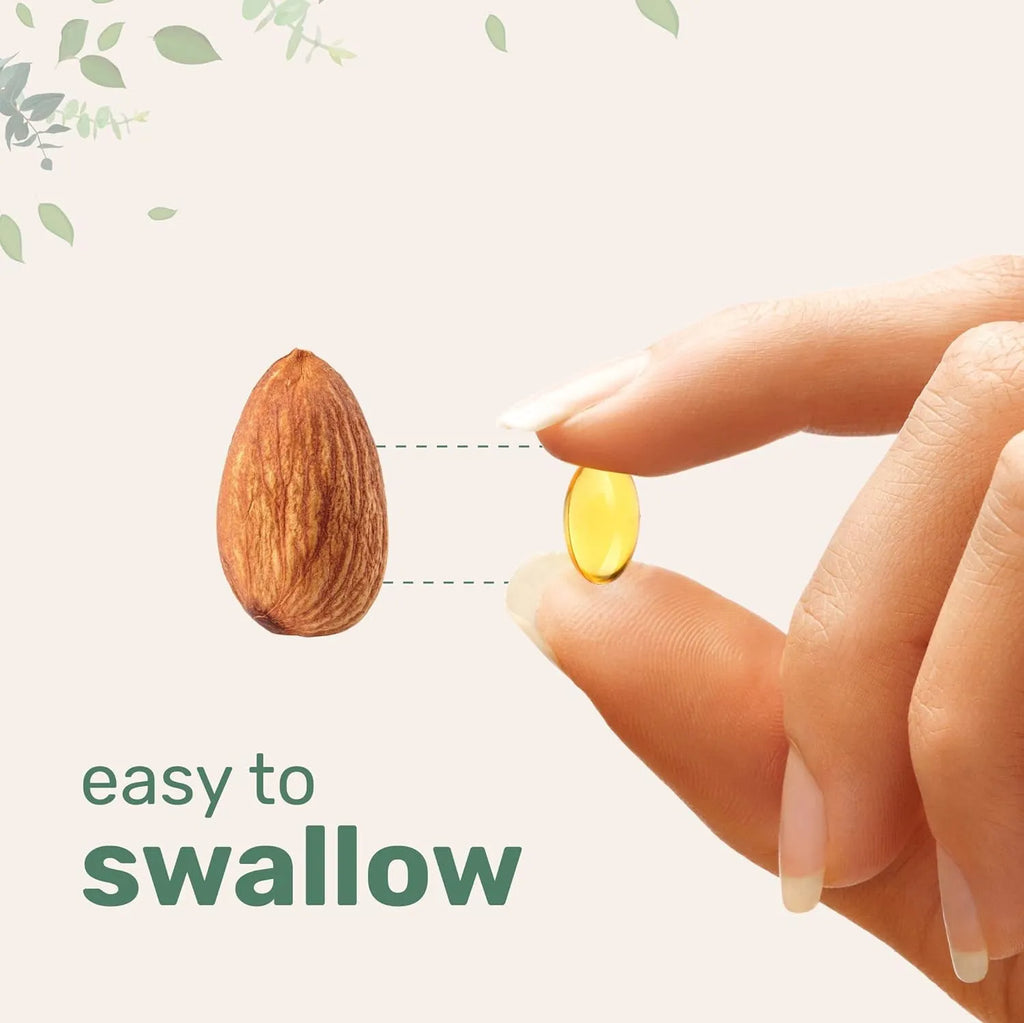 Butter Black Seed Oil Soft Capsules bottle showing 180 or 300 tablet packaging options